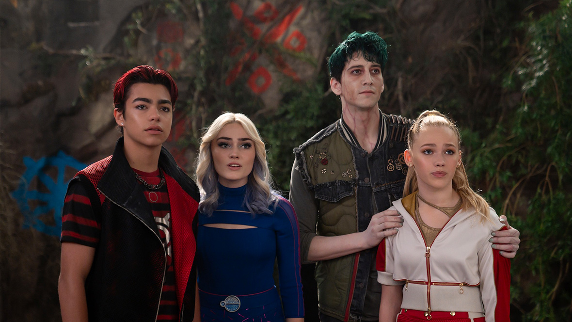 In ZOMBIES 4: Dawn of the Vampires, tensions flare when Zed, played by Milo Manheim, and Addison, played by Meg Donnelly, find themselves acting as camp counselors between two opposing supernatural factions.